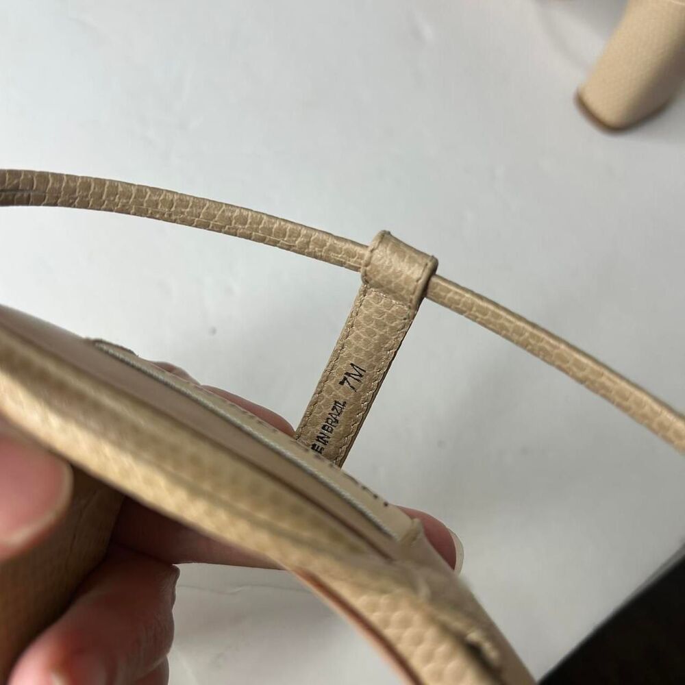 Antonio-melani Women's Tan and Cream Sandals - Picture 4 of 6